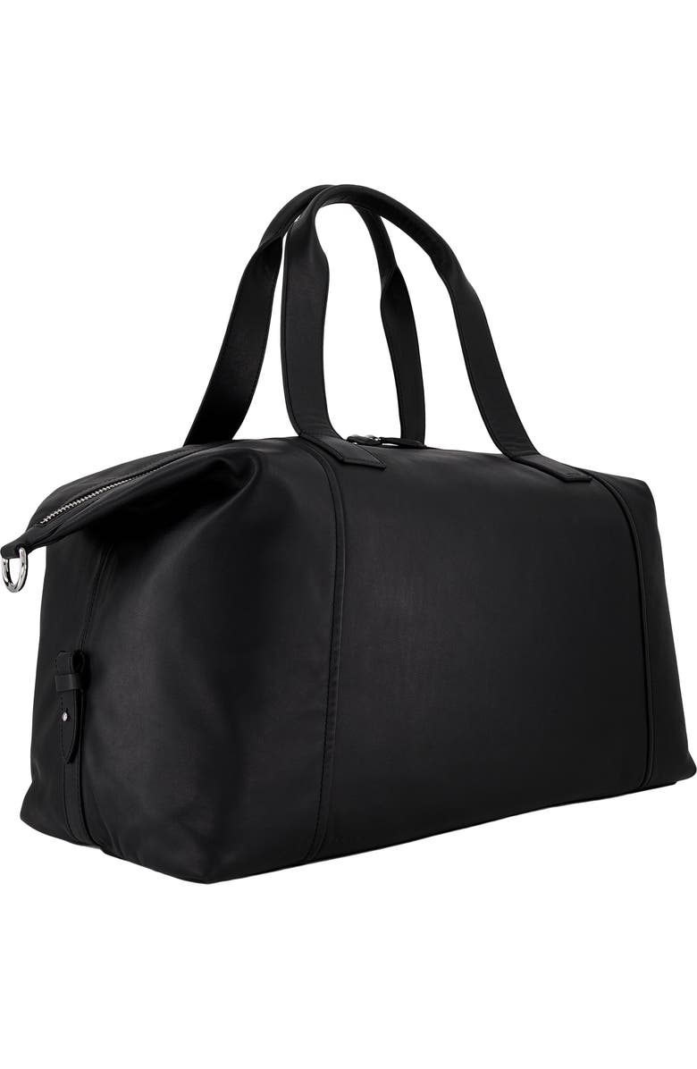 Vince Westmore Leather Duffle Bag, Alternate, color, Black