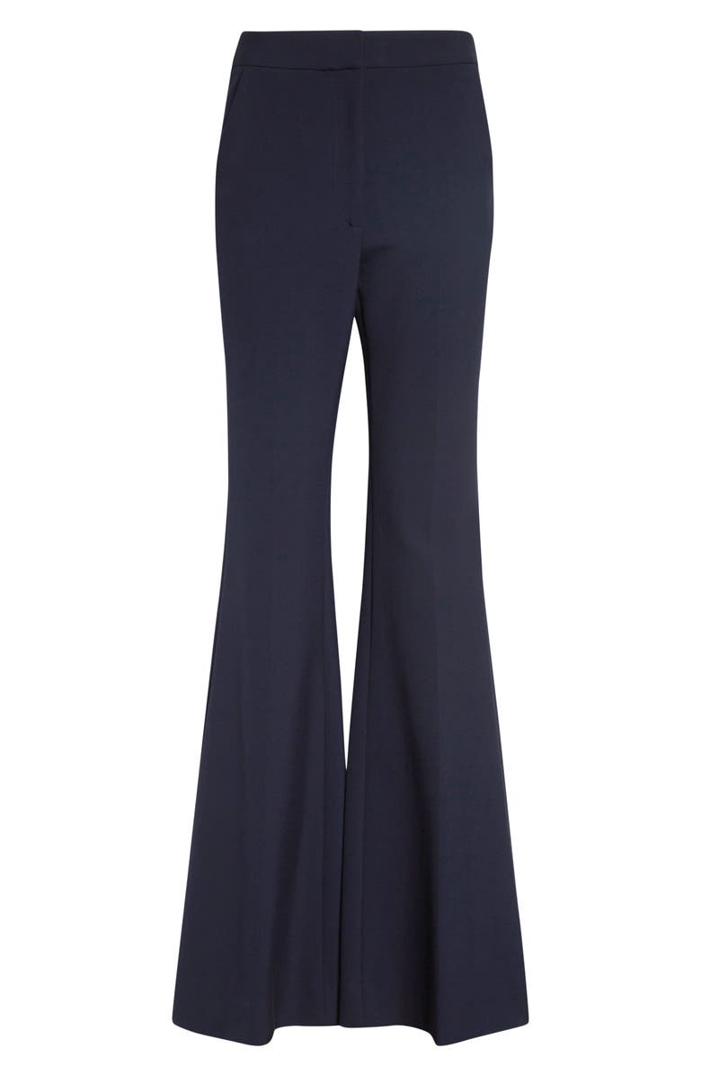 Veronica Beard Arden High Waist Flare Leg Pants, Alternate, color, Navy