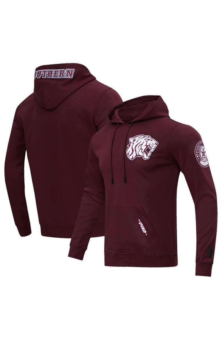 PRO STANDARD Men's Pro Standard Maroon Texas Southern Tigers University Classic Pullover Hoodie, Main, color,