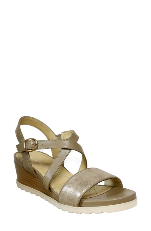 Kinsley Ankle Strap Wedge Sandal (Women)