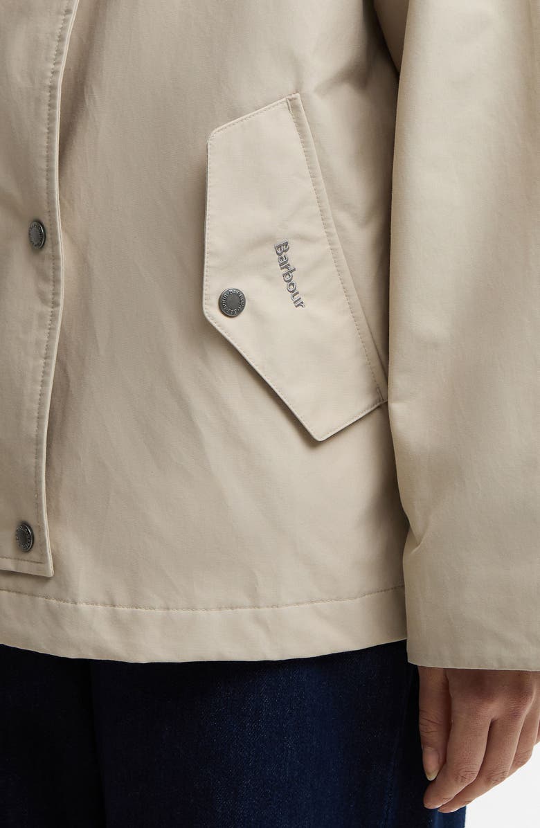 Barbour Kingswood Showerproof Hooded Jacket, Alternate, color, Light Sand/ Navy Gingham