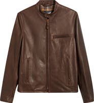 Schott NYC Café Racer Oil Tanned Leather Moto Jacket