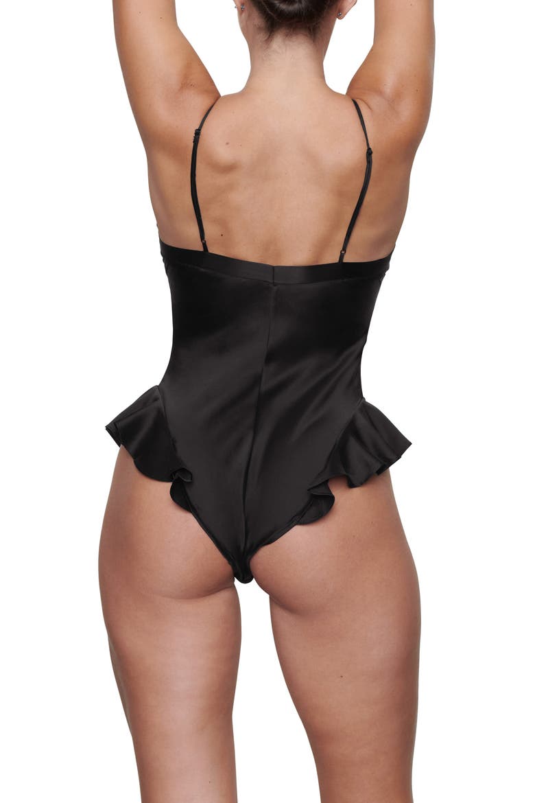 Stretch Silk Teddy, Alternate, color, SOOT
