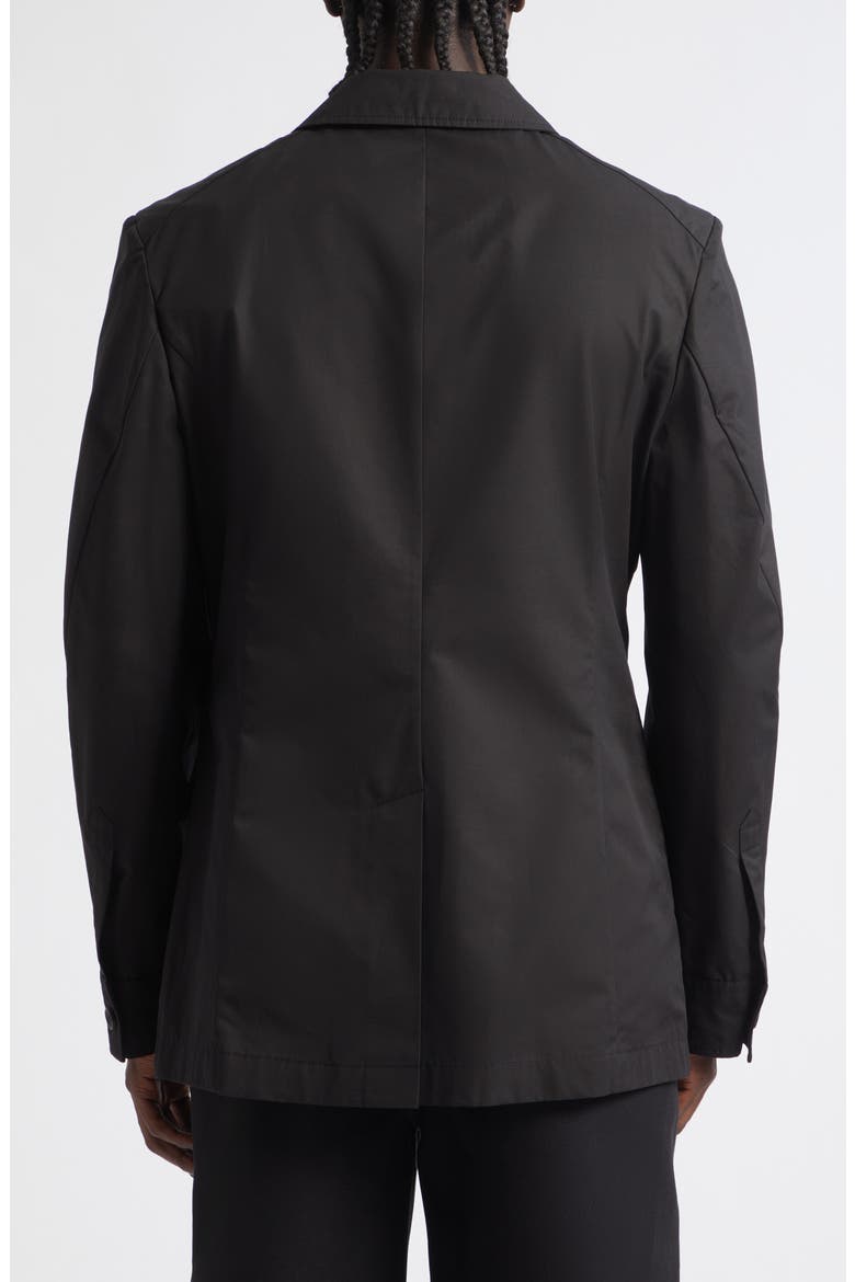 Regular Fit Couture Seam Cotton Poplin Jacket, Alternate, color, BLACK
