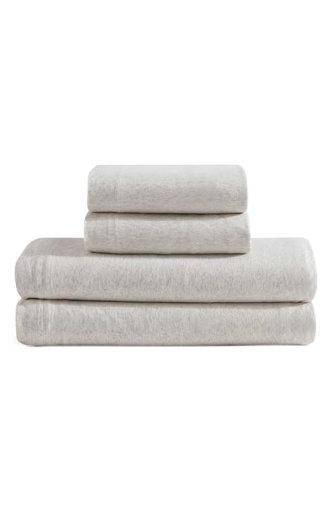 Mélange Cotton Blend Jersey Sheet Set