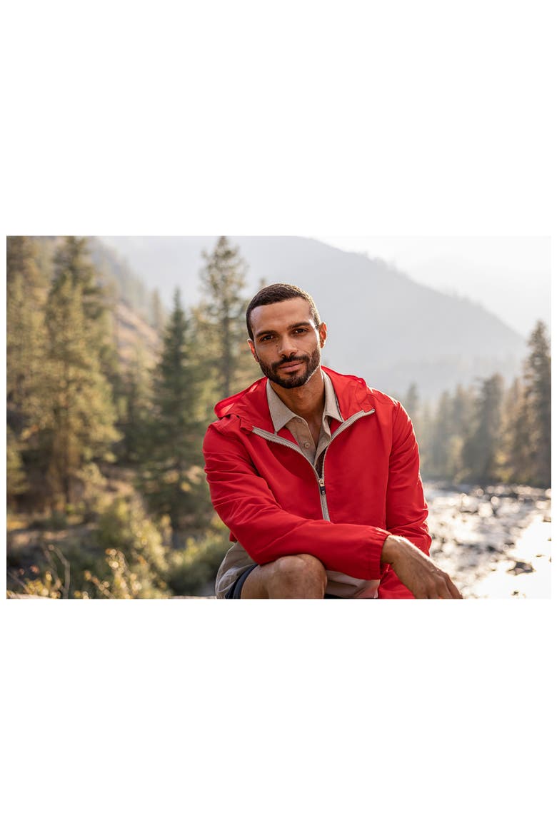 Charter Anorak Jacket, Alternate, color, RED/ POLISHED