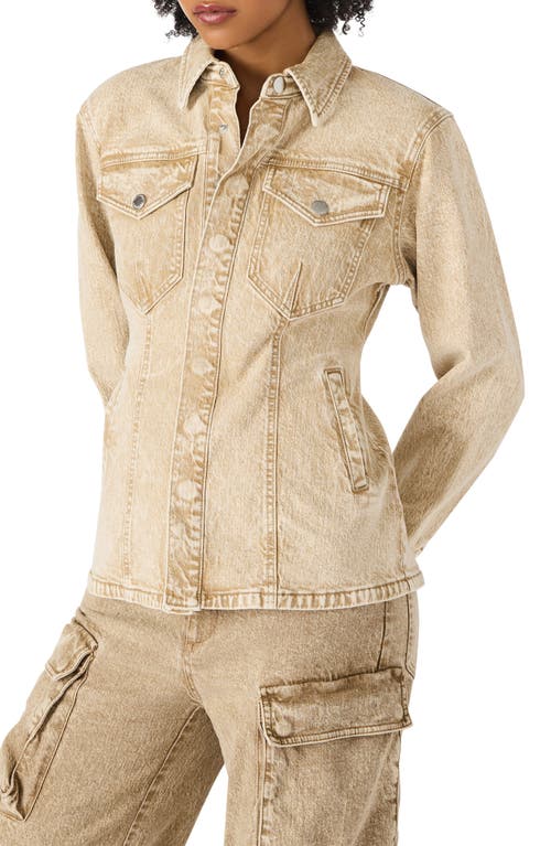 Steve Madden Parc Denim Jacket In Brown
