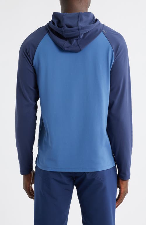 Johnnie-o Penns Performance Hoodie In Blue