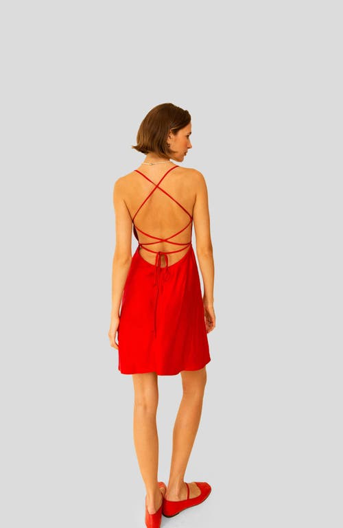 Whimsy + Row Zoe Dress In Red