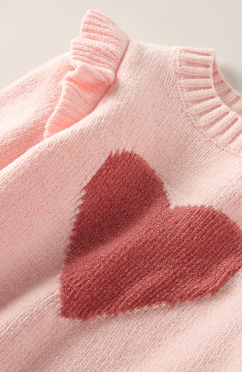 Nordstrom Icon Ruffle Sweater & Leggings Set, Alternate, color, Pink Lotus Heart-Pink Compact