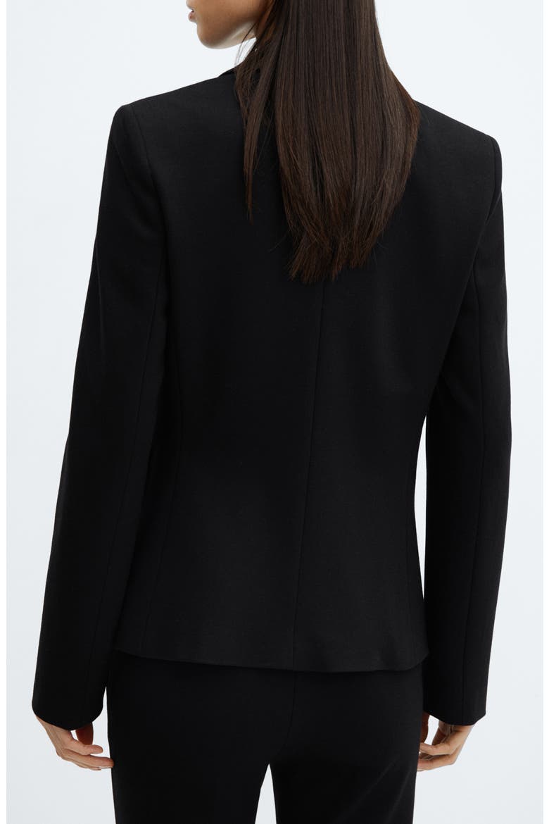 Fitted Suit Blazer, Alternate, color, BLACK