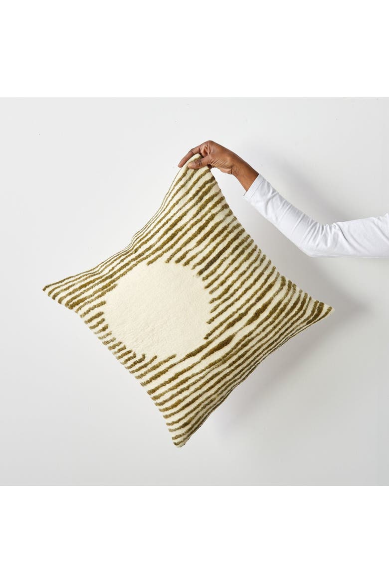 Full Moon Throw Pillow - Cover Only, Main, color, Olive