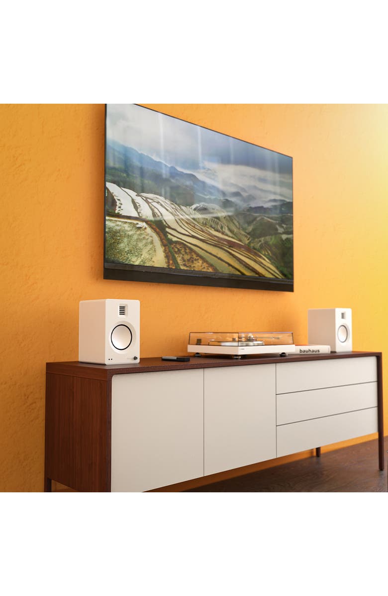 Kanto TUK Premium Powered Bookshelf Speakers with Bluetooth - Pair, Alternate, color, White