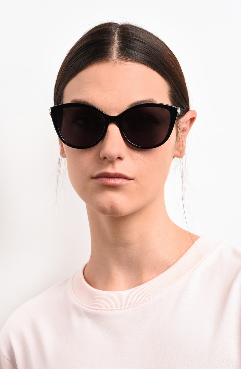 Kate Spade New York hensley 55mm cat eye sunglasses, Alternate, color, 