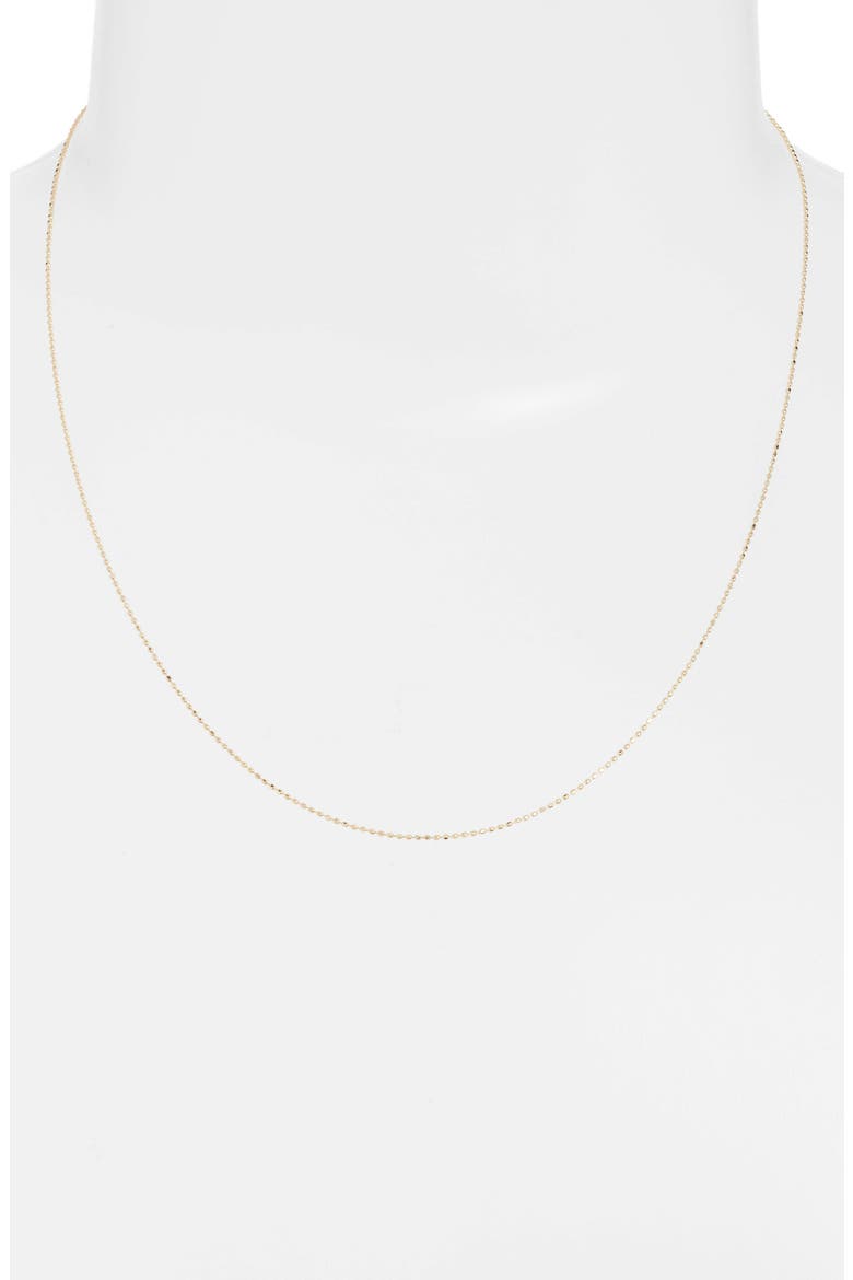 Essentials 14K Gold Beaded Chain Necklace, Alternate, color, 14K YELLOW GOLD