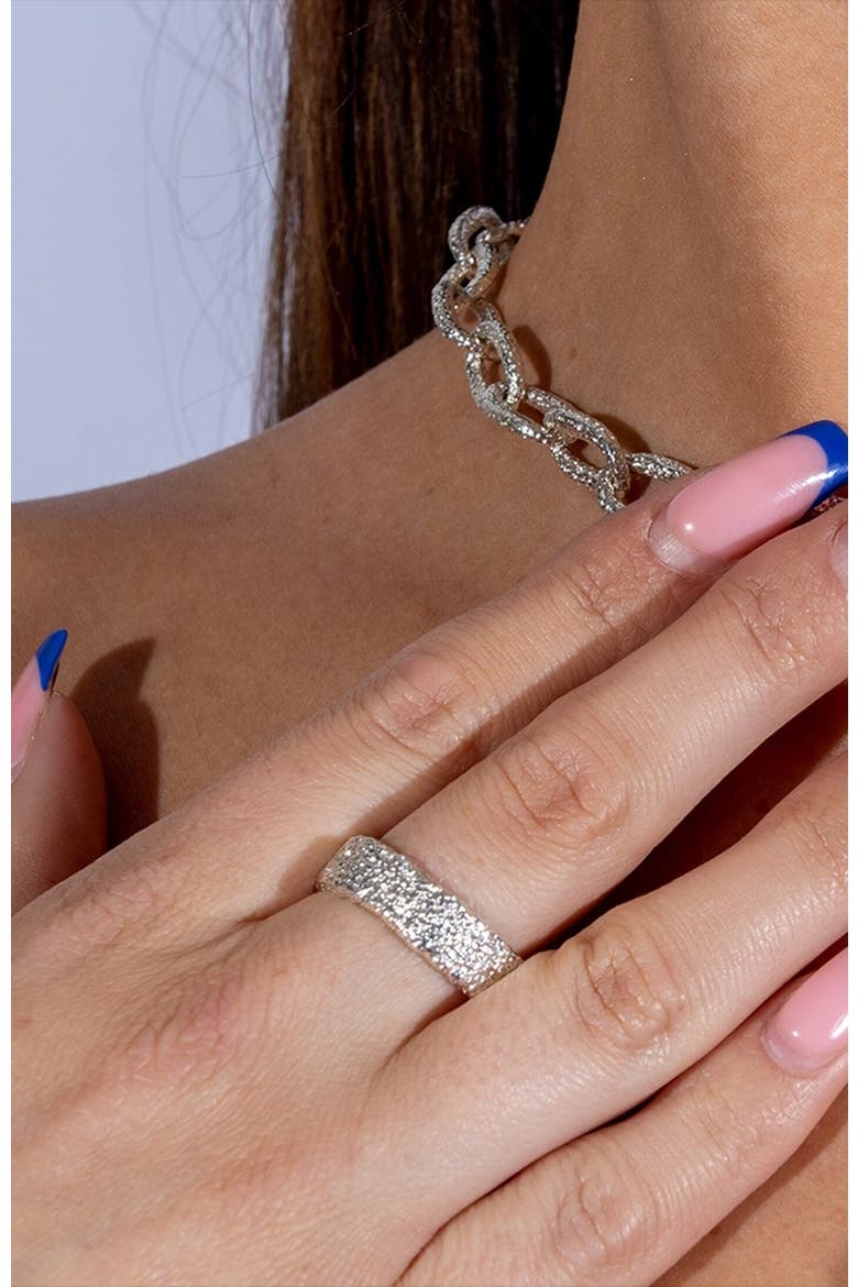 Hula Middle Ring, Alternate, color, Sterling Silver