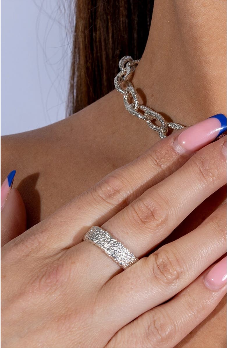 Lucy Quartermaine Hula Middle Ring, Alternate, color, Sterling Silver