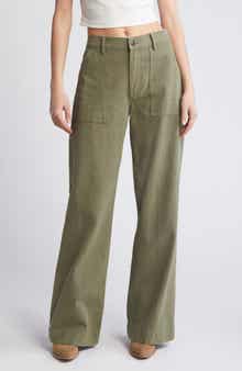Baker Cotton Wide Leg Pants