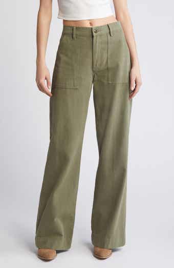 Baker Cotton Wide Leg Pants