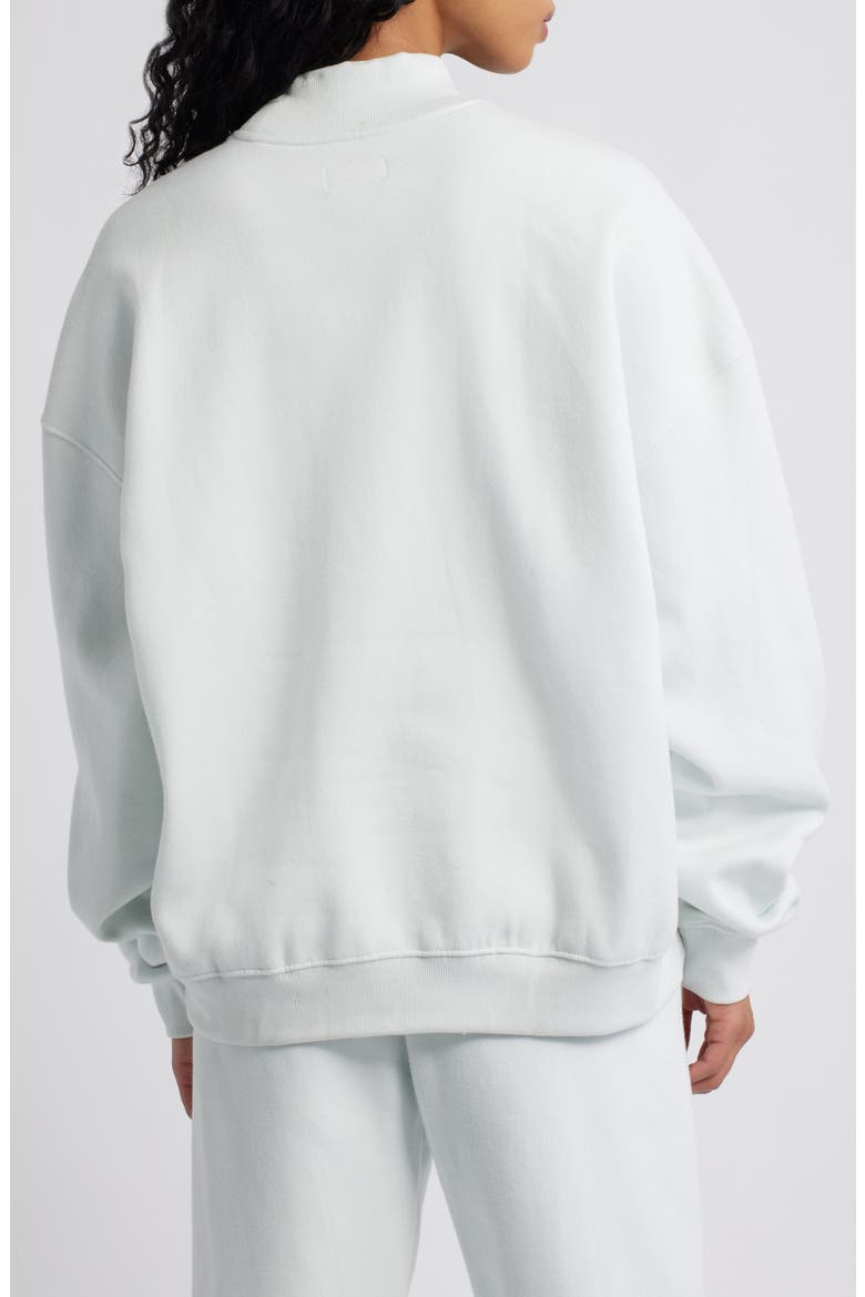 Miss You Appliqué Mock Neck Graphic Sweatshirt, Alternate, color, ICE BLUE