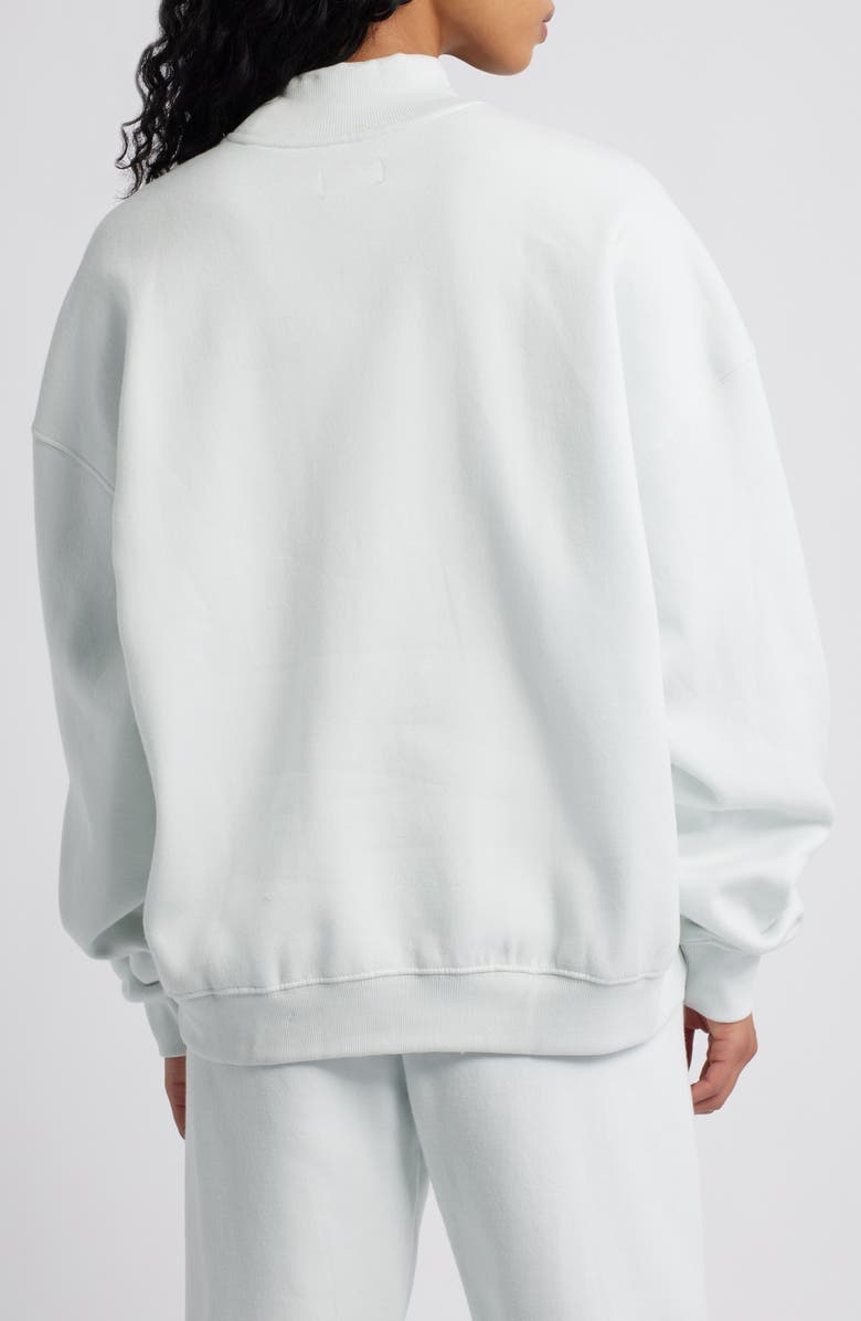 HAPPY CAMP3R Miss You Appliqué Mock Neck Graphic Sweatshirt, Alternate, color, Ice Blue