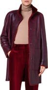 Akris punto Genuine Shearing Reversible Coat