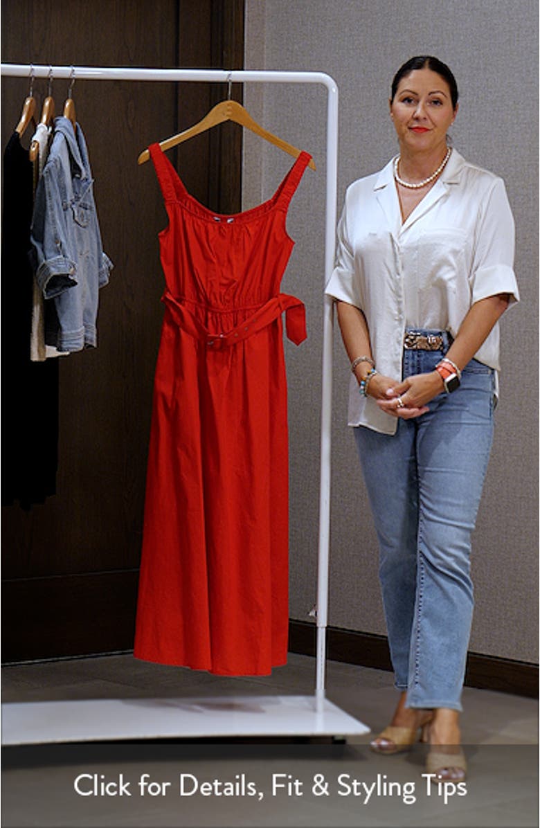 Belted Cotton Maxi Dress, sales video thumbnail