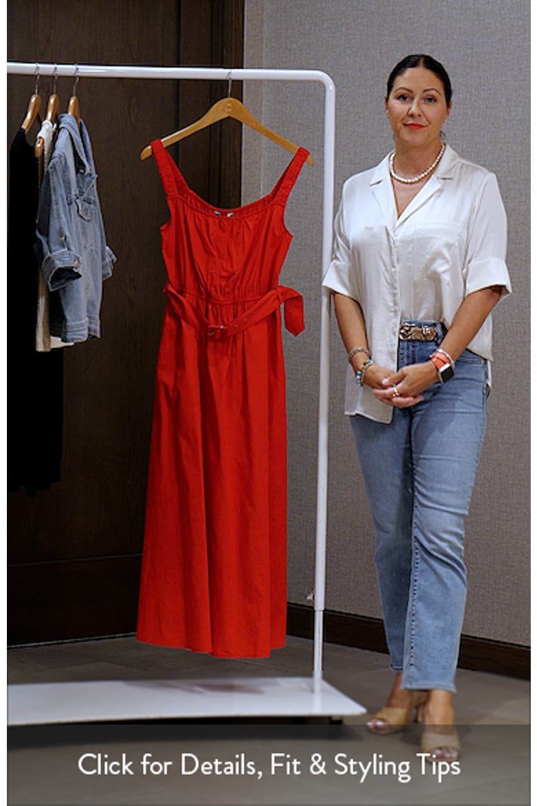 Belted Cotton Maxi Dress video