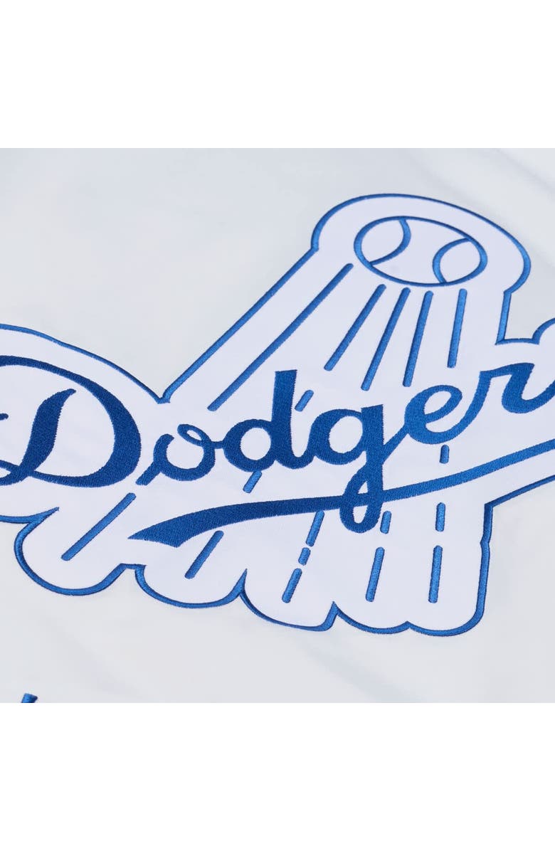 Mitchell & Ness Men's Mitchell & Ness White Los Angeles Dodgers Cooperstown Collection Lightweight Satin Full-Snap Jacket, Alternate, color, White