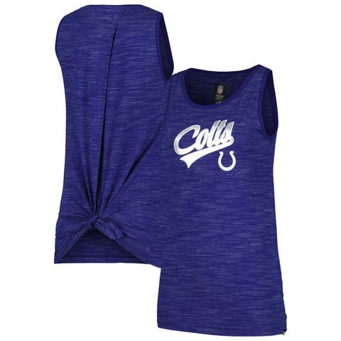 Women's New Era  Royal Indianapolis Colts  Space Dye Active Tank Top
