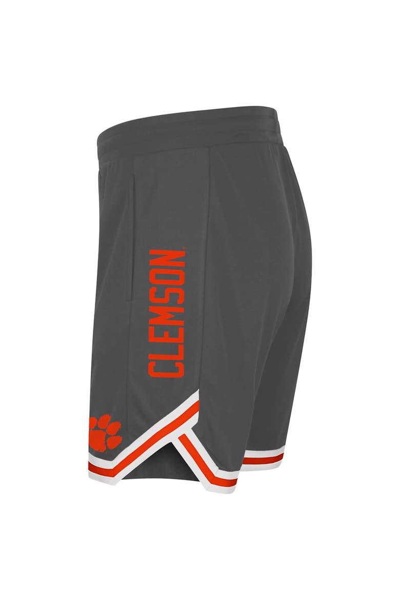 Men's Colosseum Charcoal Clemson Tigers Continuity Shorts, Alternate, color, Charcoal