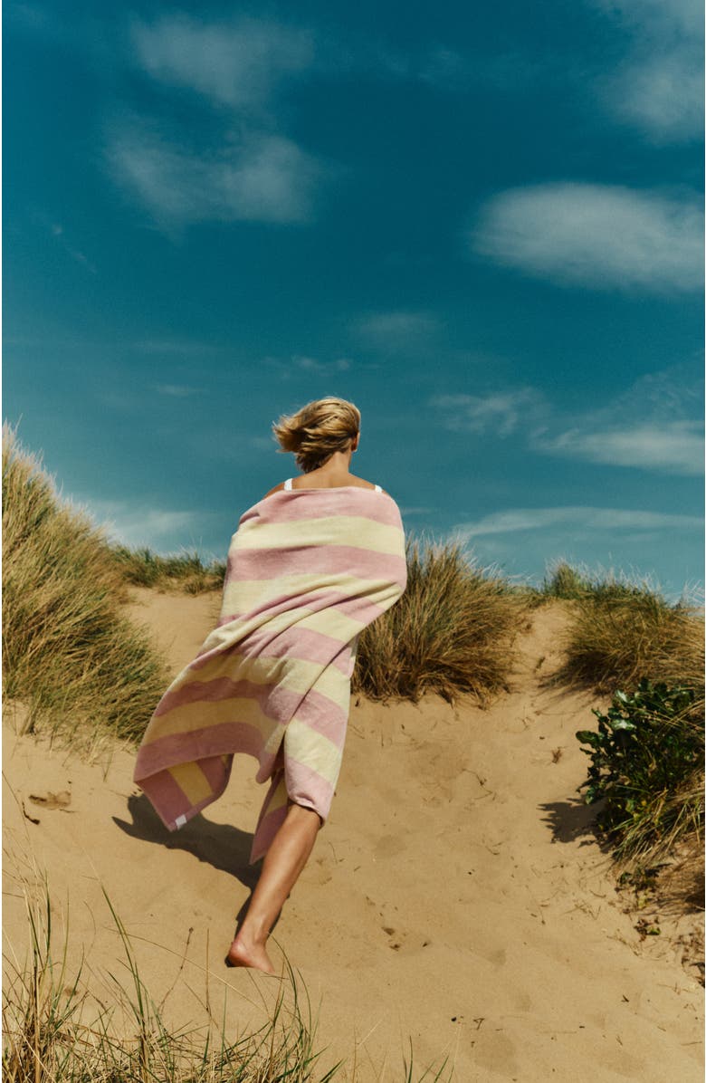 CHRISTY Ice Cream Retro Beach Towels, Main, color, Raspberry Ripple