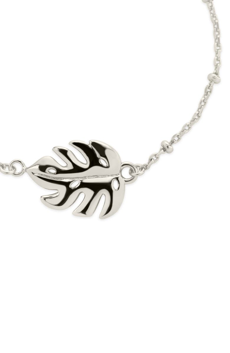 Sterling Forever Keilani Leaf Bracelet, Alternate, color,