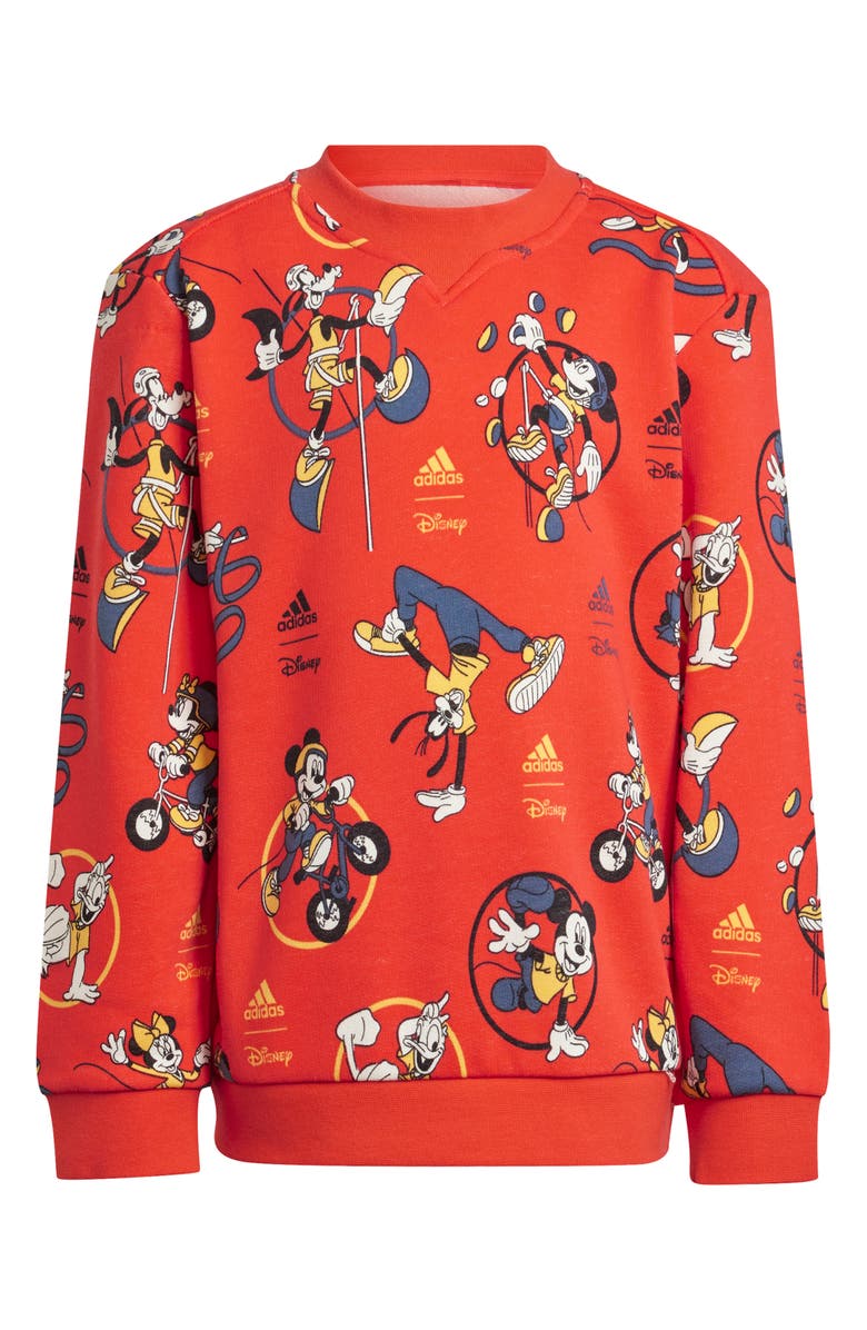 adidas x Disney Mickey & Friends Sweatshirt & Joggers Set, Alternate, color, 