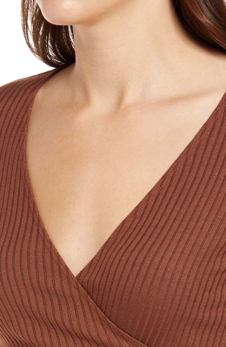 Reformation Petalo Wrap Crop Top, Alternate, color, 