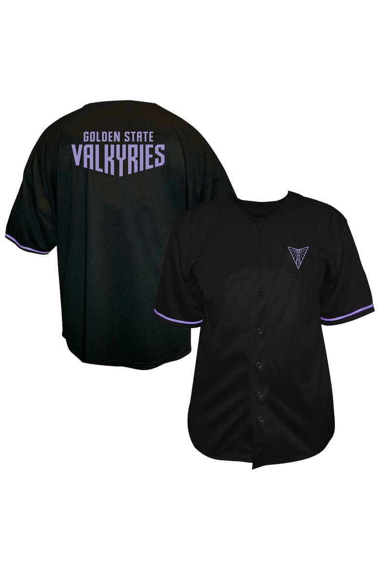 Men's Fanatics  Eclipse Black Golden State Valkyries Big & Tall Full-Button Fashion Jersey, Alternate, color, Eclipse Black