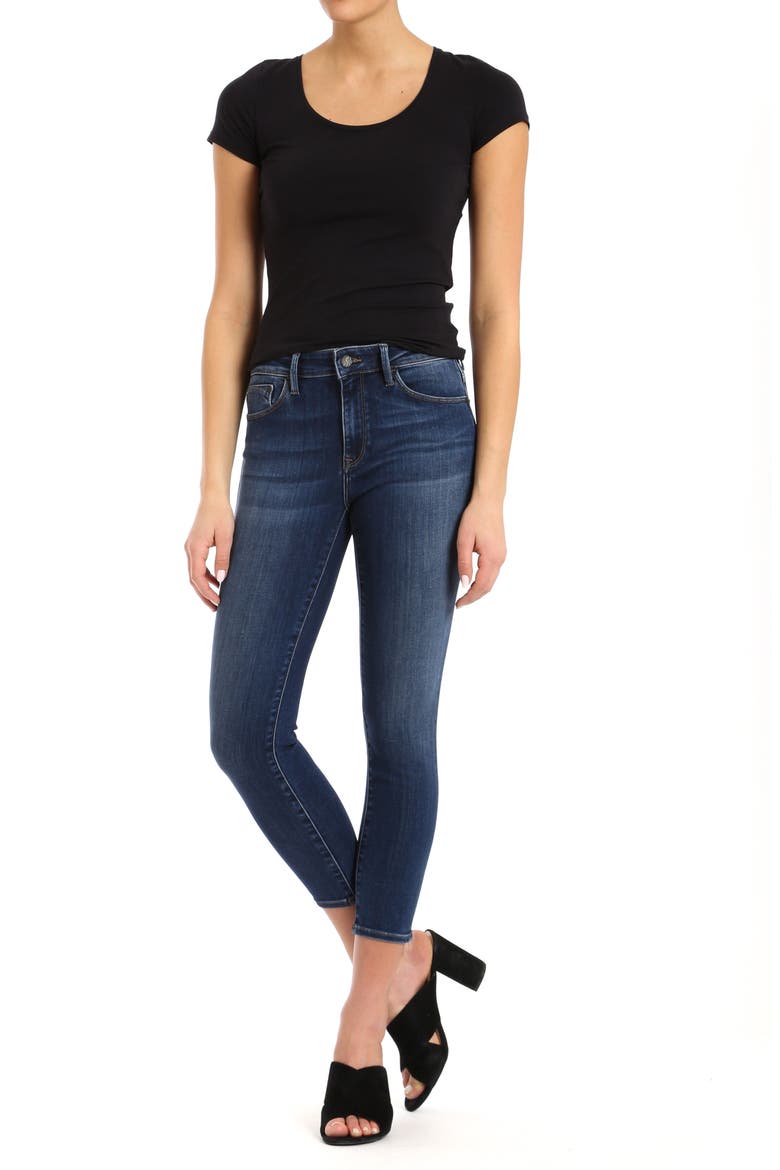 Mavi Tess Crop Skinny Jeans, Alternate, color, INDIGO SUPER SOFT