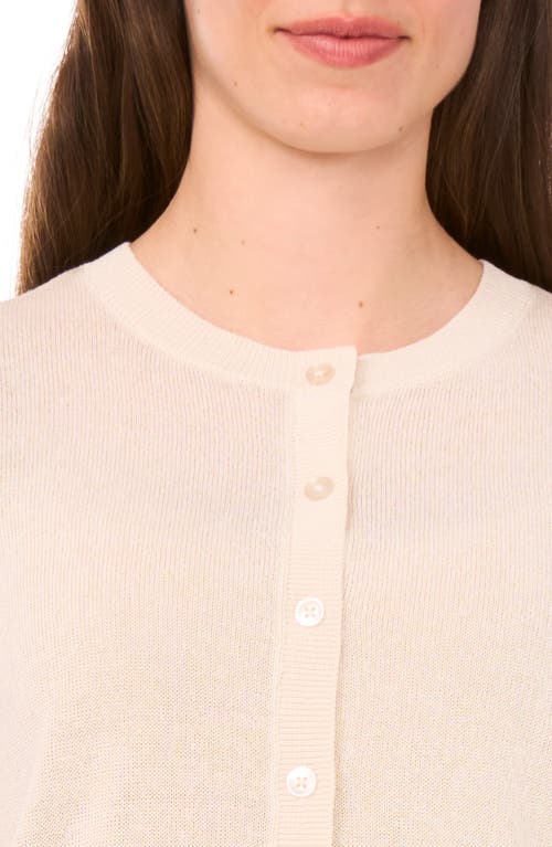 Halogenr Halogen(r) Short Sleeve Button-up Sweater
