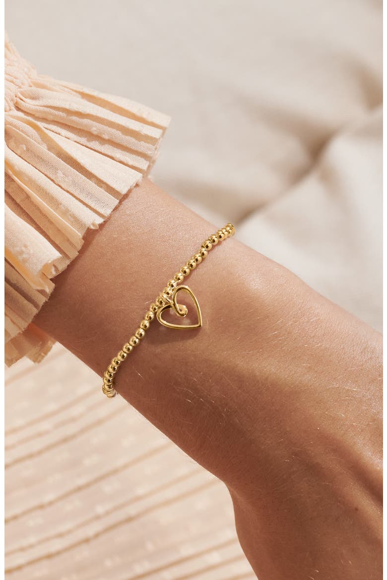 A Little 'Lucky To Have A Sister Like You' Bracelet, Alternate, color, Gold Plated