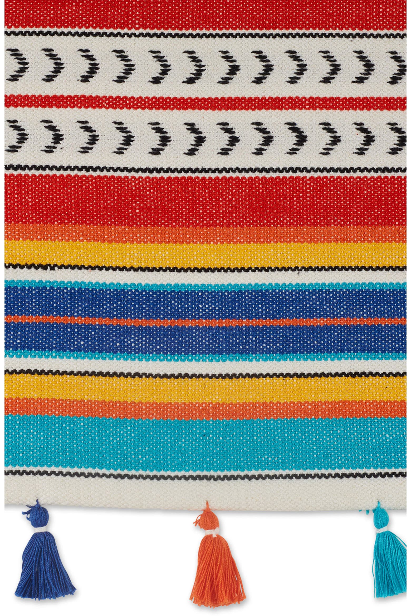 Restaurant Rack Table Runner Design Imports Picante Stripe Tassel Table Runner | Nordstromrack