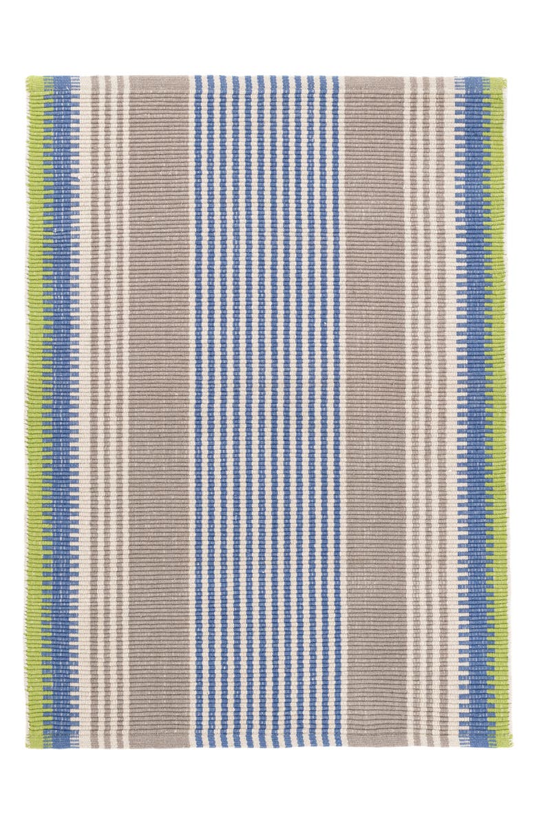 Dash & Albert York Stripe Woven Cotton Rug, Main, color,