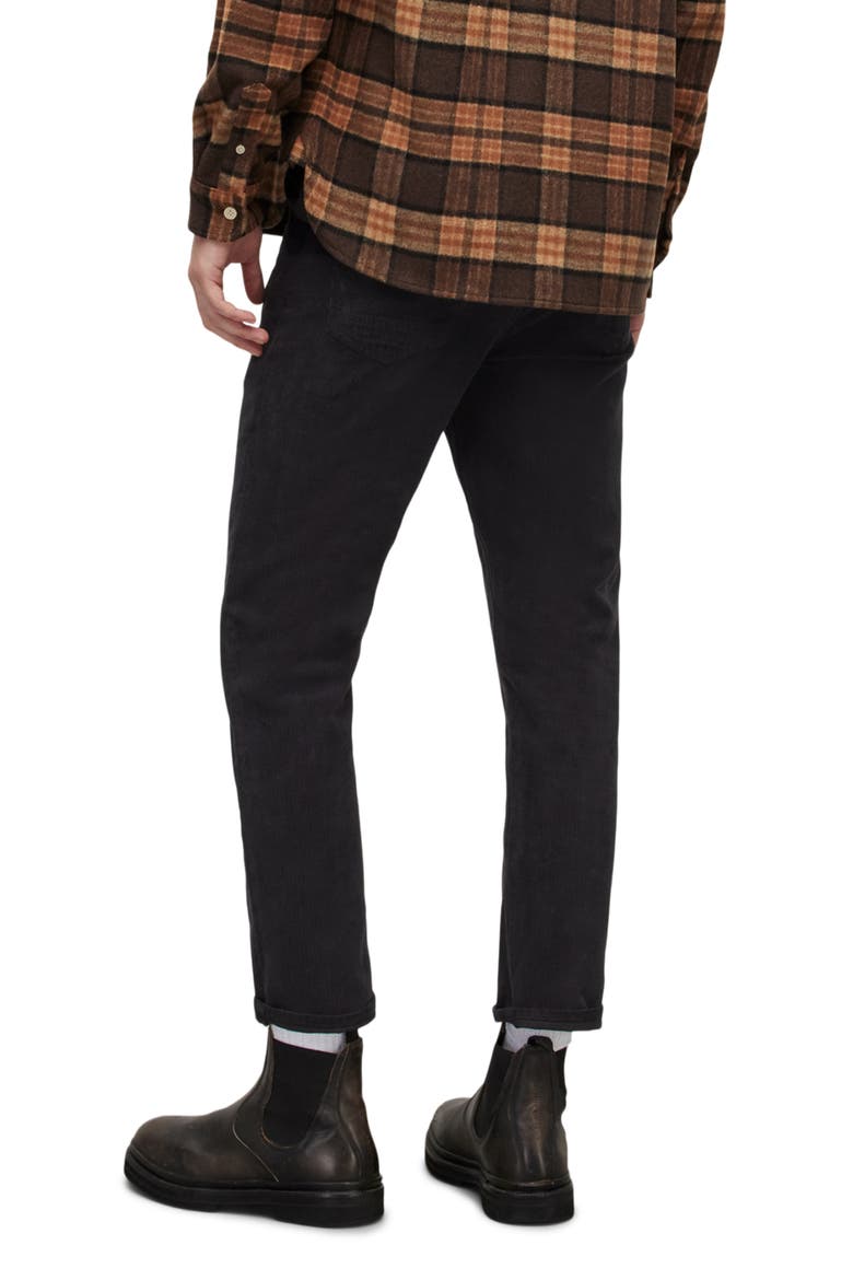 Jack Crop Tapered Corduroy Jeans, Alternate, color, WASHED BLACK