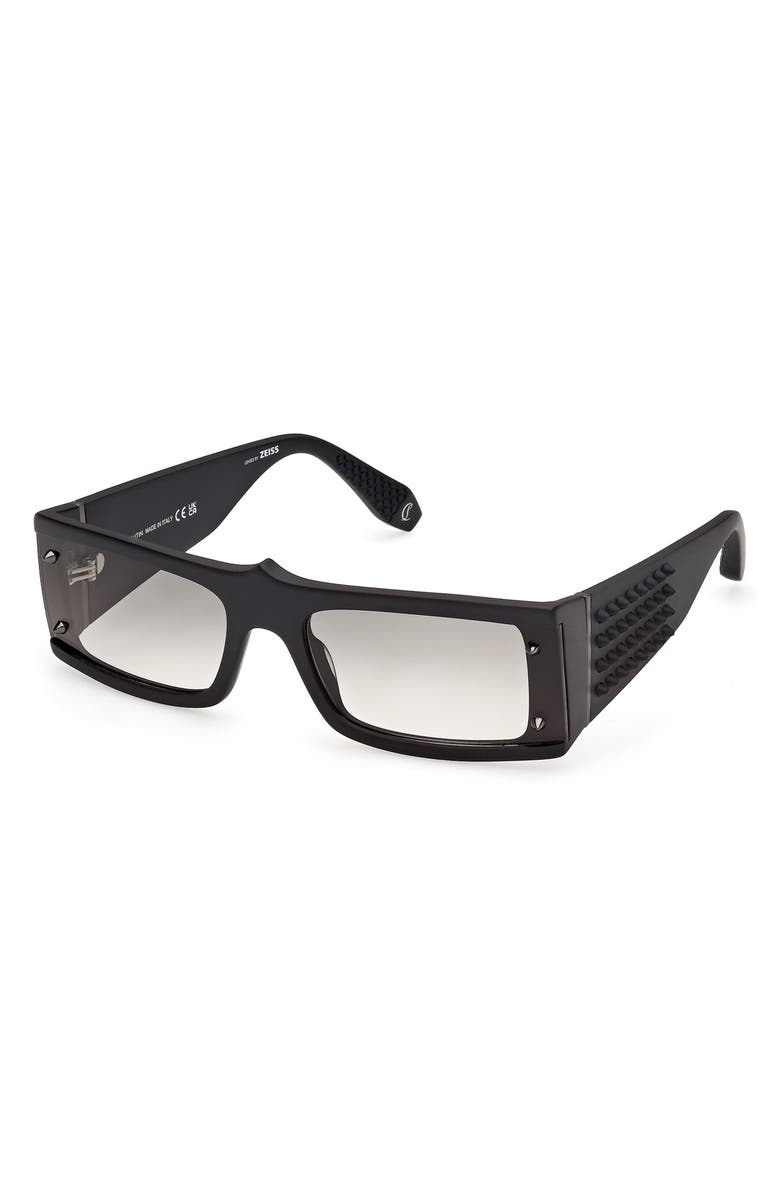 Christian Louboutin 62mm Oversize Rectangular Sunglasses, Alternate, color,