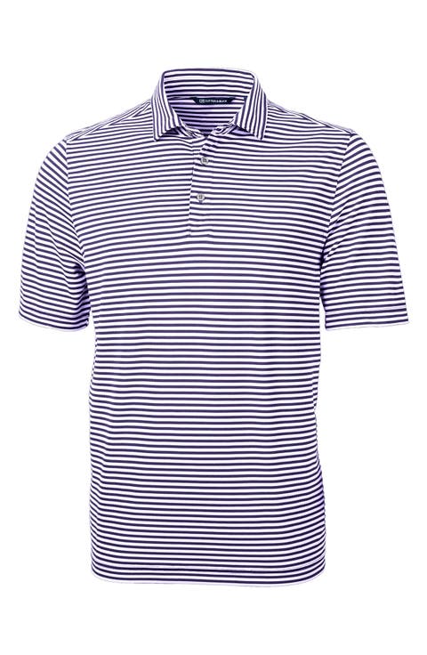 Virtue Piqué Stripe Recycled Blend Polo