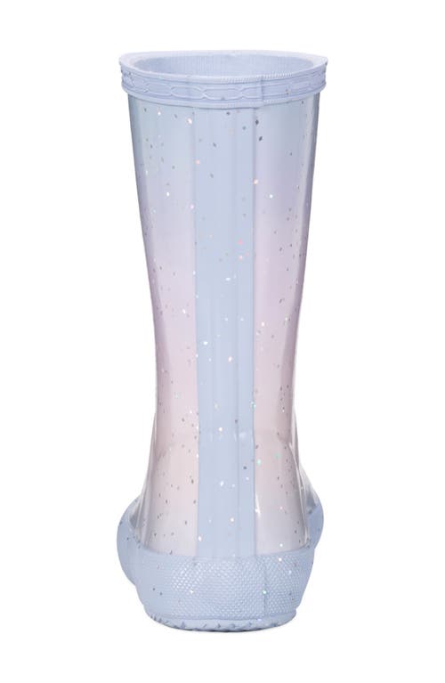 Hunter Kids' Original First Classic Glitter Rain Boot In Blue