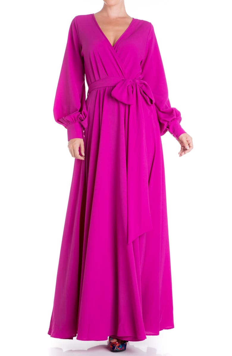 MEGHAN LA Lilypad Maxi Dress, Alternate, color, 