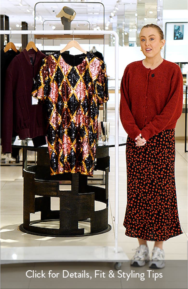 Sequins Shift Minidress, sales video thumbnail