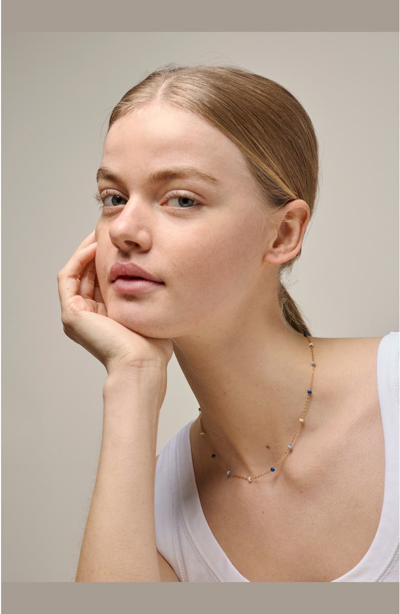 Enamel Copenhagen Lola Bold Necklace, Alternate, color, Marine