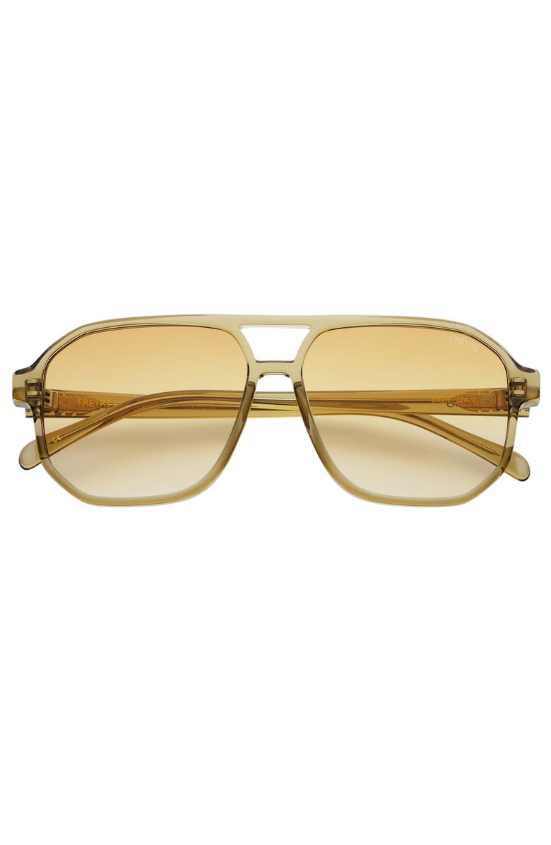 FREYRS Eyewear Billie Aviator Sunglasses, Main, color, Olive