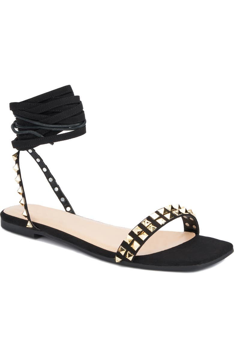 Fashion to Figure Zena Stud Sandal - Wide Width, Main, color,